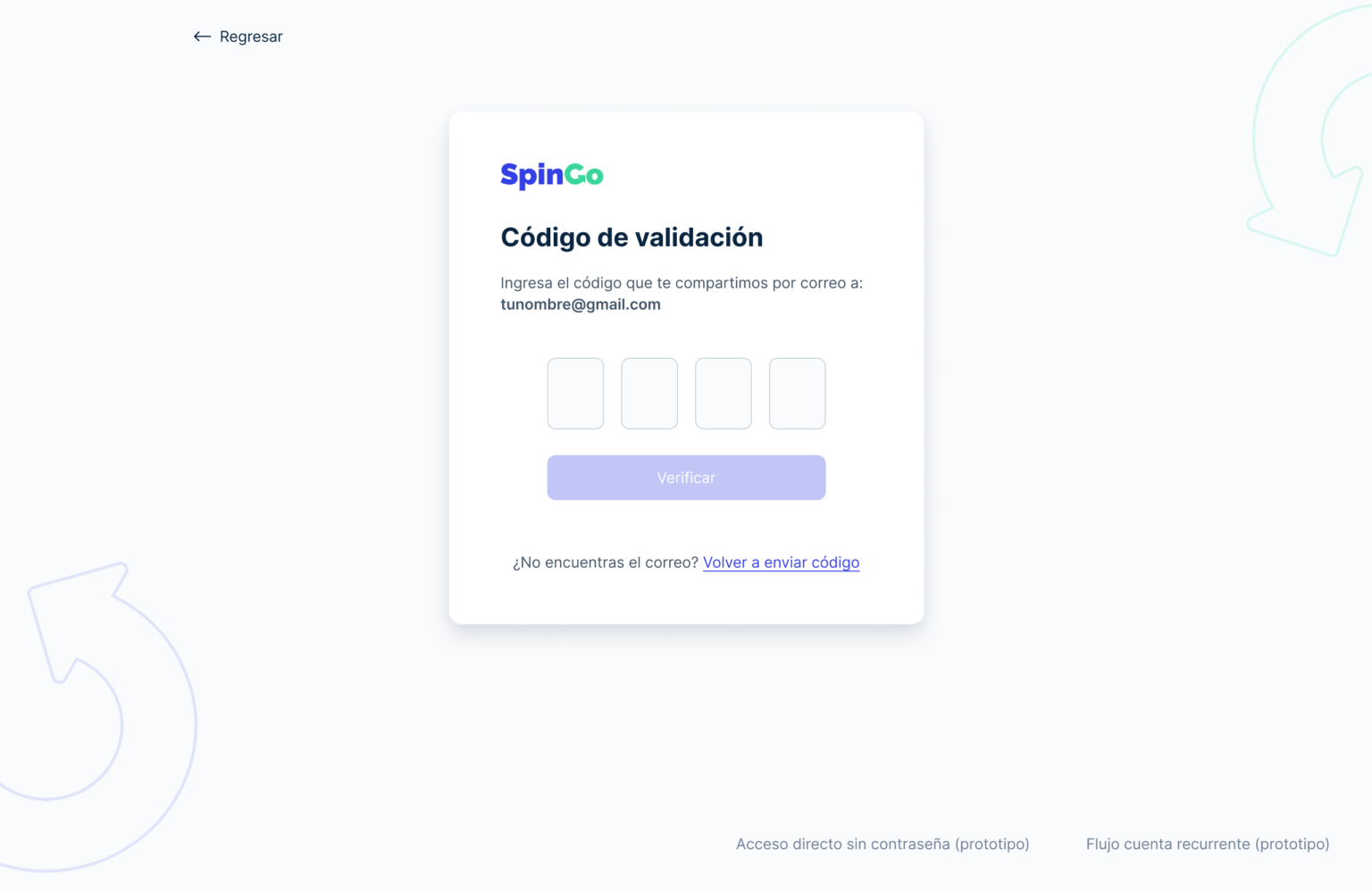 Validate email page