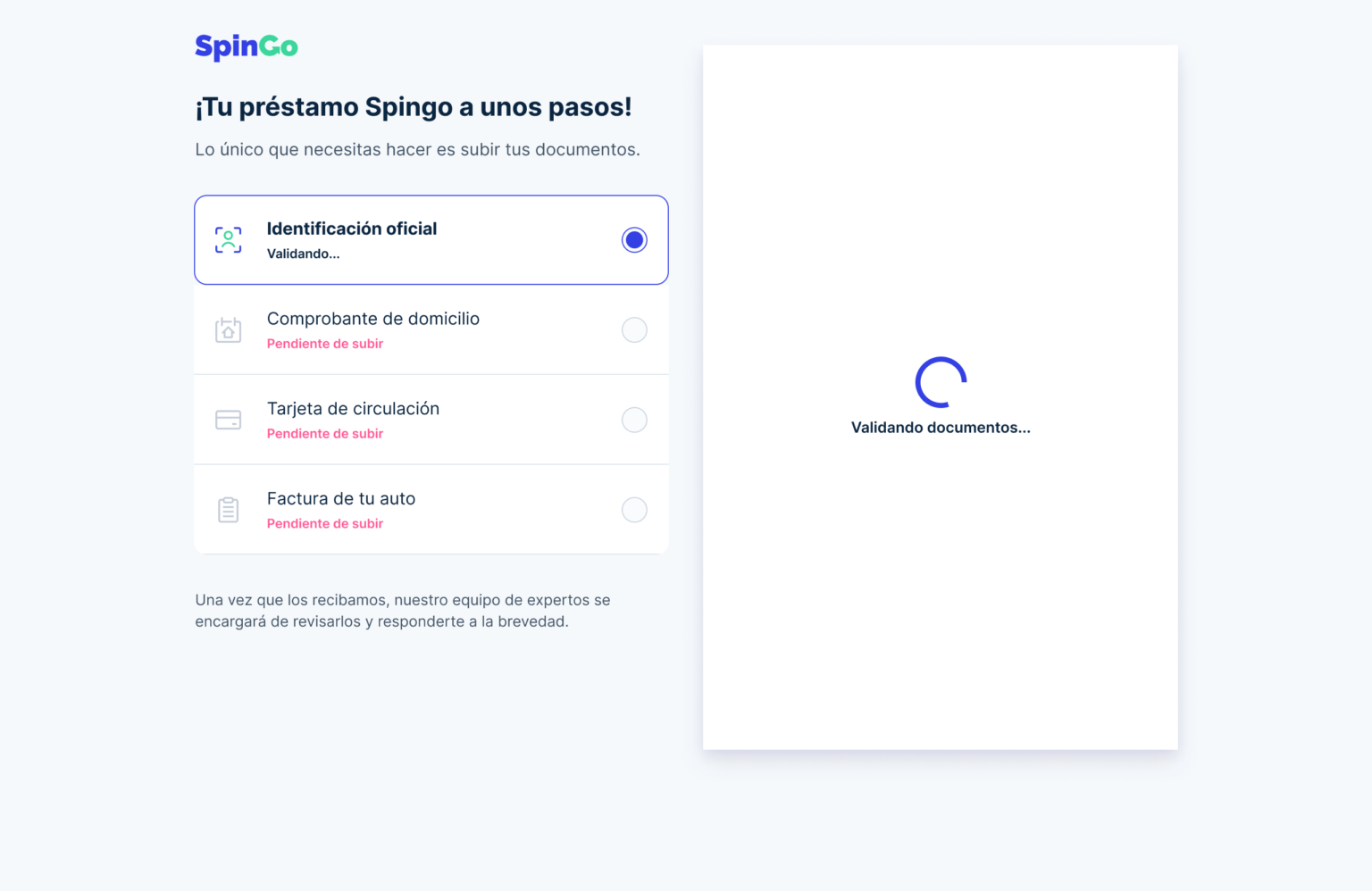 Onboarding Process. ID documentation validating