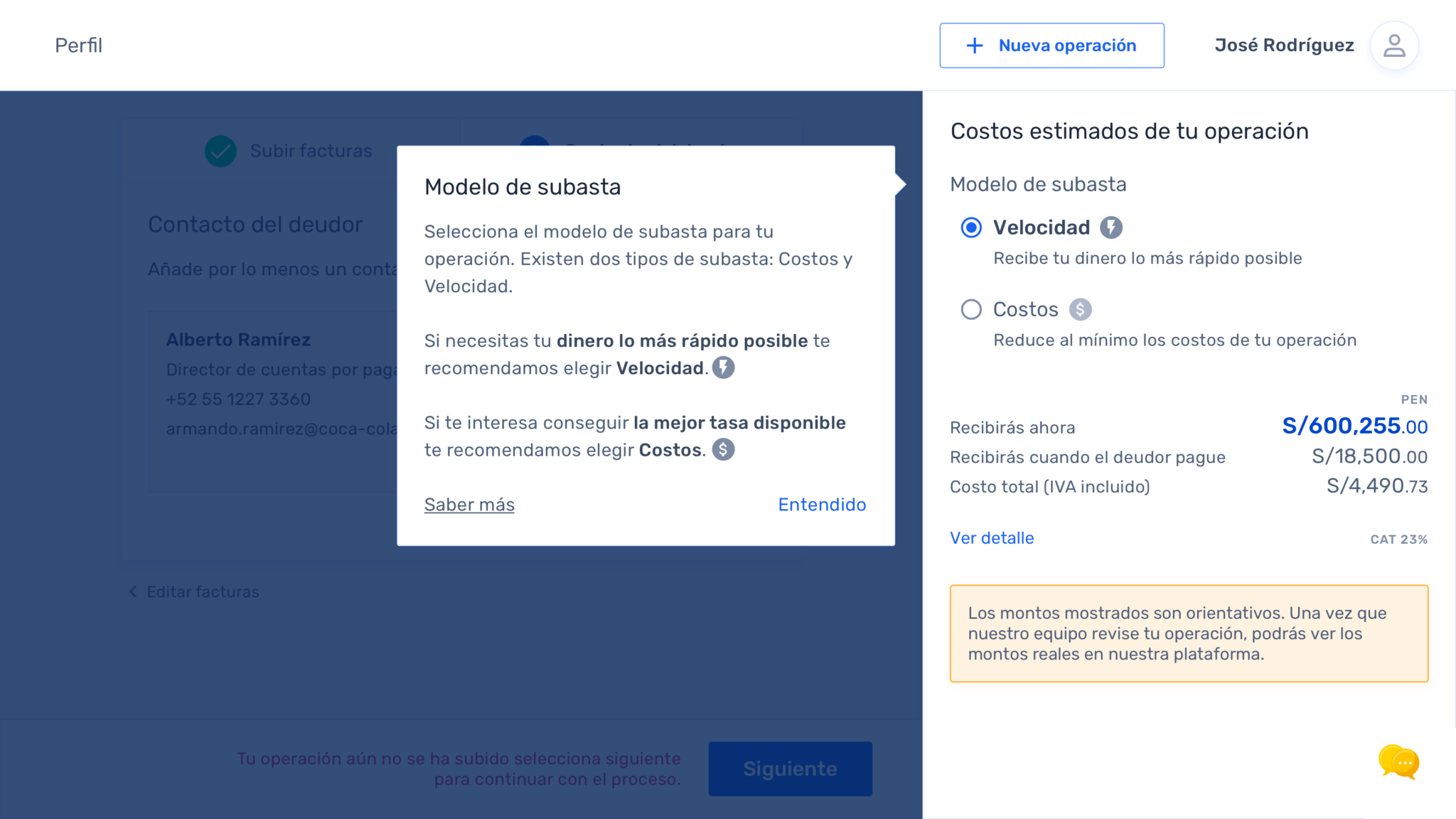 Company onboarding. Information about the Auction model.