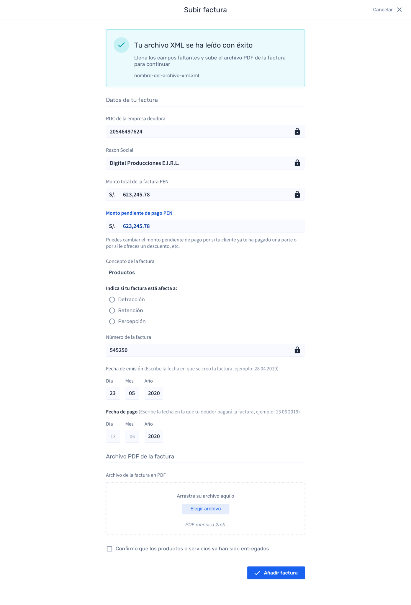 Company Onboarding. XML file reading automation tool.